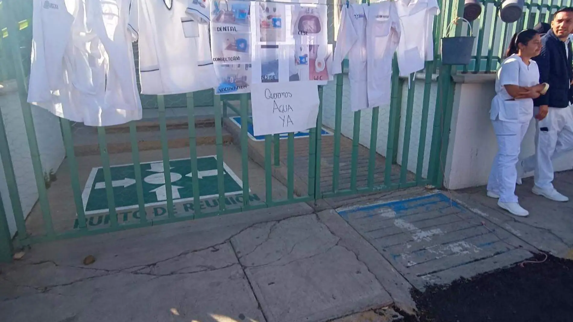 Protesta Centro de Salud Cineguitas, Guadalupe